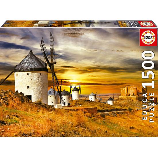 Puzzle Educa Moinhos de Vento, Consuegra de 1500 Peças