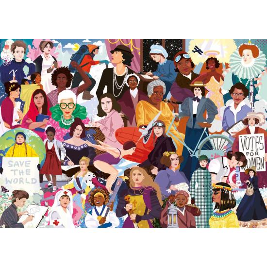 Puzzle Educa Mulheres Icônicas de 1000 peças