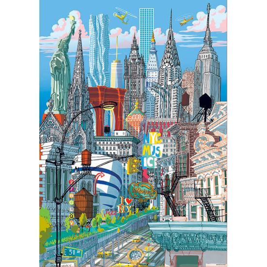 Puzzle Educa New York 1000 peças