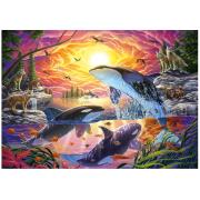 Puzzle Educa Orcas e Lobos 4000 Peças