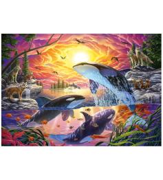 Puzzle Educa Orcas e Lobos 4000 Peças