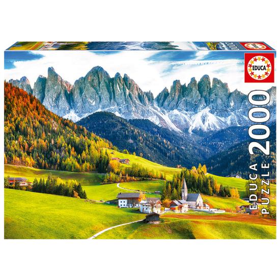 Puzzle Educa Outono nas Dolomitas de 2000 Peças Puzzle Educa Outono nas Dolomitas de 2000 Peças