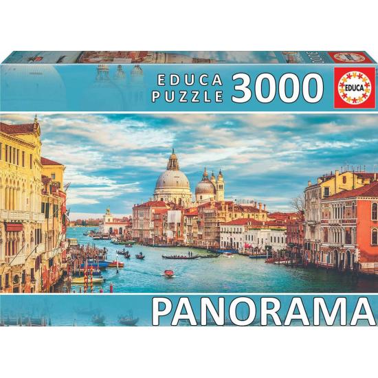 Puzzle Educa Panorama Grande Canal de Veneza 3000 peças