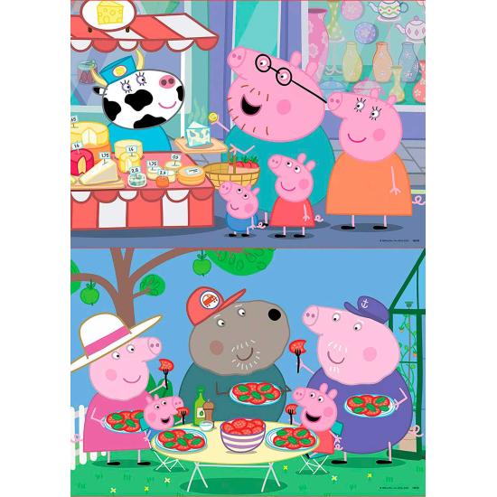 Puzzle Educa Peppa Pig 2 x 25 peças de madeira Puzzle Educa Peppa Pig 2 x 25 peças de madeira