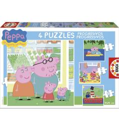 Puzzle Educa Peppa Pig Progressivo 6+9+12+16