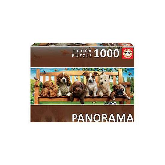 Puzzle Educa Filhotes no Banco Panorama de 1000 Pzs Puzzle Educa Filhotes no Banco Panorama de 1000 Pzs