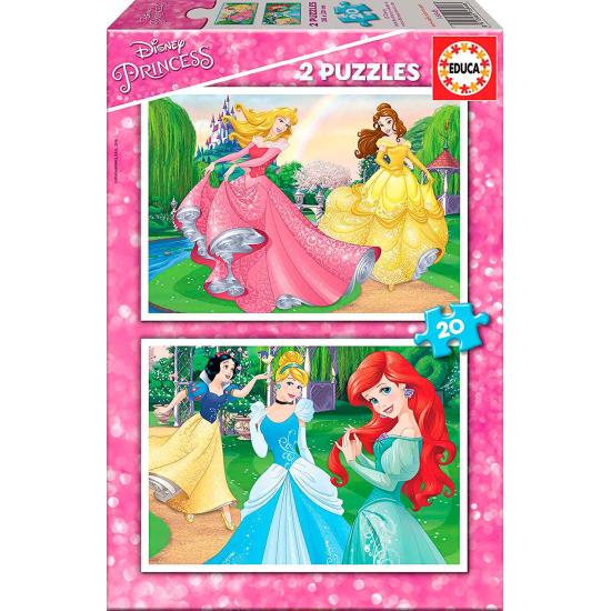 Educa Disney Princess Puzzle 2 x 20 peças Educa Disney Princess Puzzle 2 x 20 peças