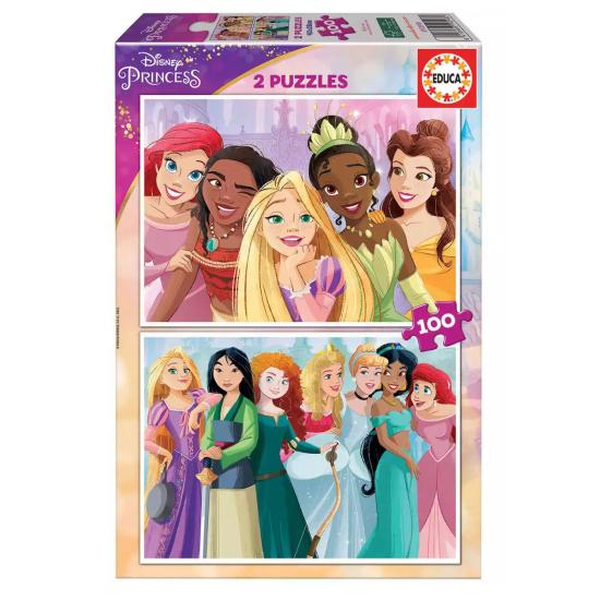 Puzzle Educa Princesas Disney 2 x 100 Peças