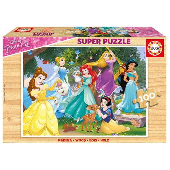 Puzzle Educa Disney Princesas de 100 peças de madeira