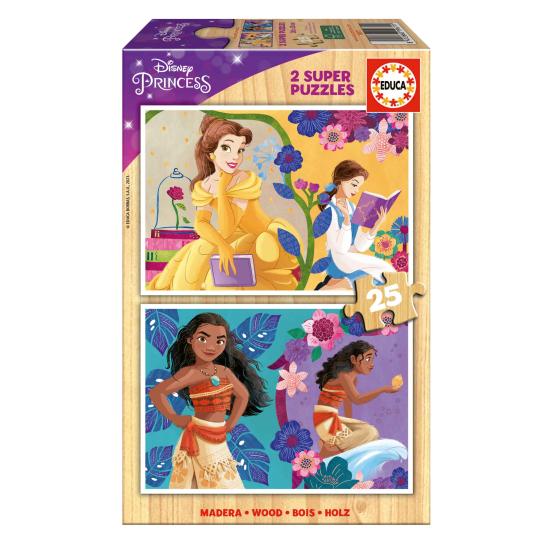 Comprar Puzzle Educa Princesas Disney de 2 x 25 Peças de madeira