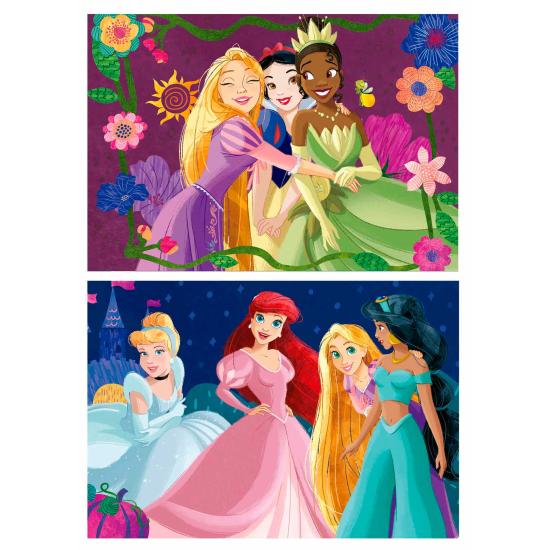 Puzzle Educa Princesas da Disney de 2 x 50 peças madeira