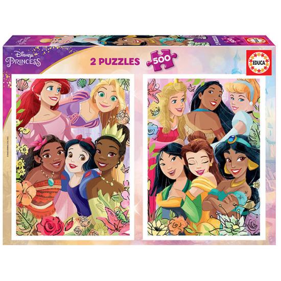 Educa Disney Princess Puzzle 2 x 500 peças Educa Disney Princess Puzzle 2 x 500 peças
