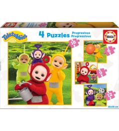 Teletubies de Puzzle progressivo Educa 6+9+12+16 peças
