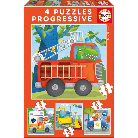 Puzzle Educa Progressive Rescue Patrol 6+9+12+16 Pzs.