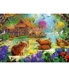 Puzzle Educa Vila Capivara de 500 peças