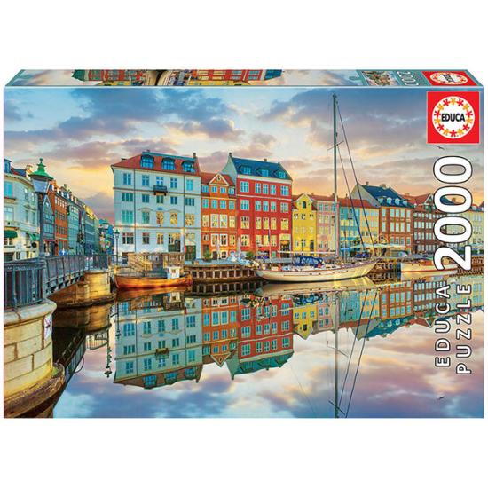Puzzle Educa Porto de Copenhague 2000 Peças