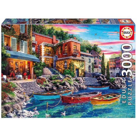 Puzzle Educa Sunset em Como 3000 Peças