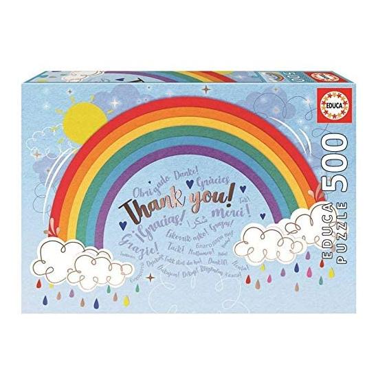 Puzzle Educa Rainbow Obrigado 500 Peças