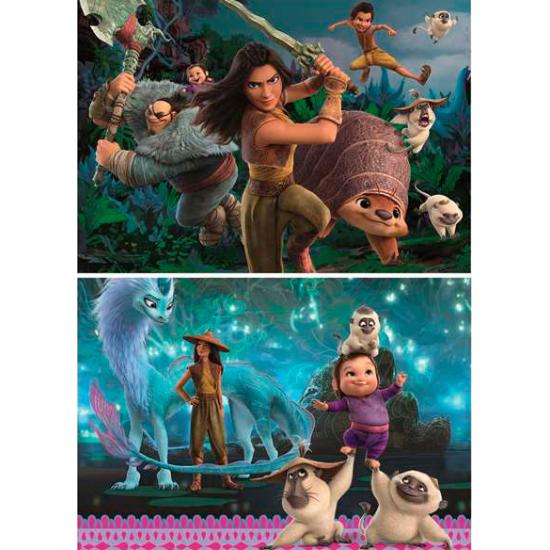 Puzzle Educa Raya e o Último Dragão 2 x 100 Peças