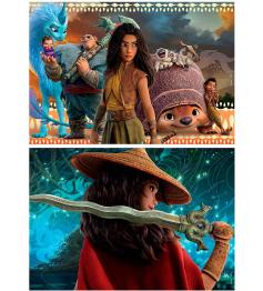 Puzzle Educa Raya e o último dragão 2 x 50 peças de madei