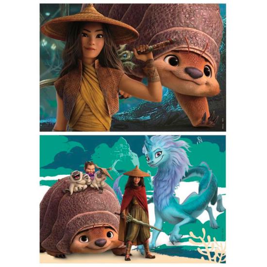 Puzzle Educa Raya e o último dragão 2 x 25 peças de madei