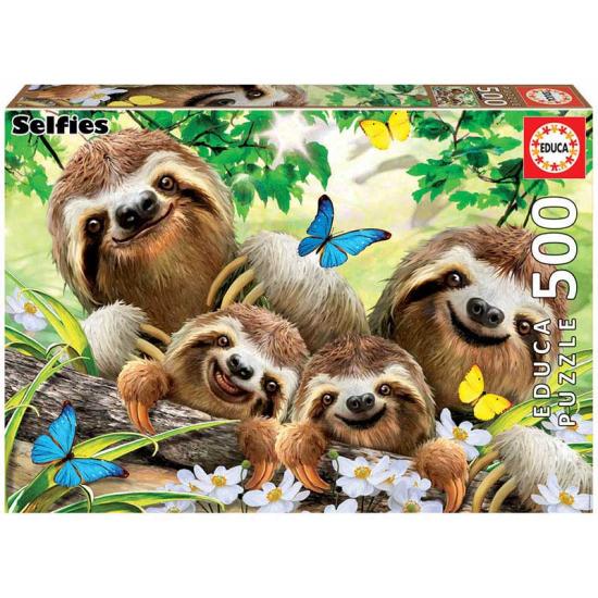 Puzzle Familiar Educa Selfie Preguiça 500 Peças