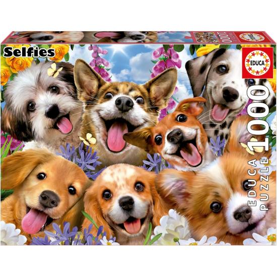 Puzzle Educa Selfie de Cachorrinho de 1000 Peças