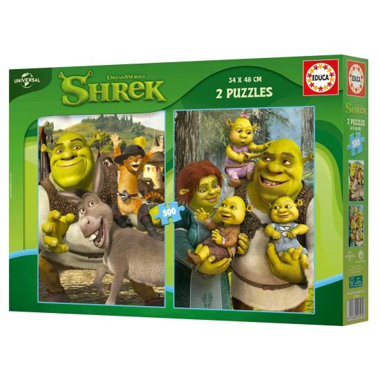 Puzzle Educa Shrek de 2 x 500 peças
