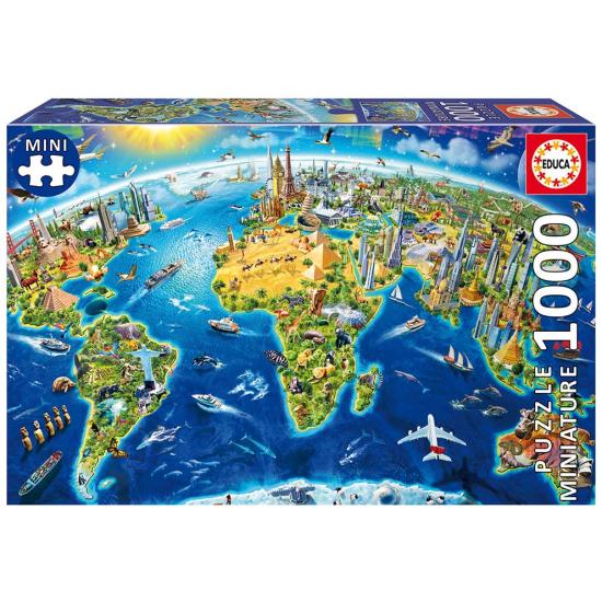 Puzzle Educa Símbolos do Mundo (peças em miniatura) 1000 peças