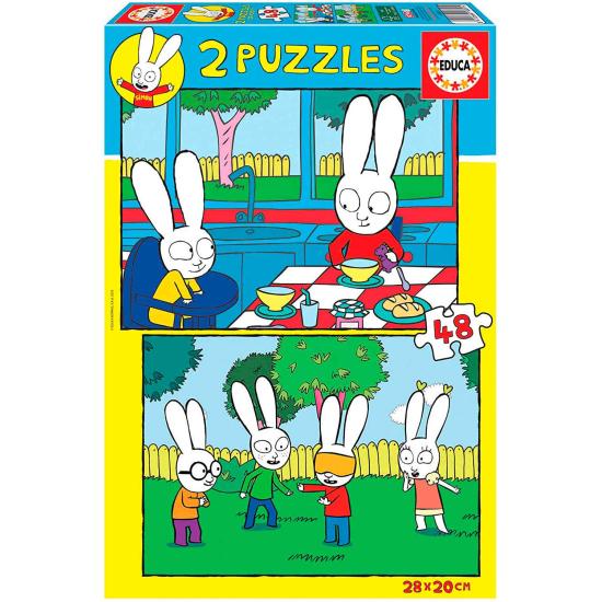 Puzzle Educa Simon 2 x 48 peças