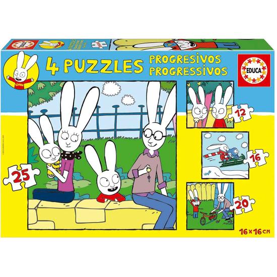 Puzzle progressivo Educa Simon 12+16+20+25 peças