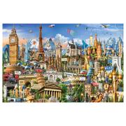 Puzzle Educa Símbolos da Europa (Peças em miniatura) 1000 peças