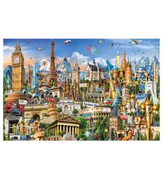 Puzzle Educa Símbolos da Europa (Peças em miniatura) 1000 peças