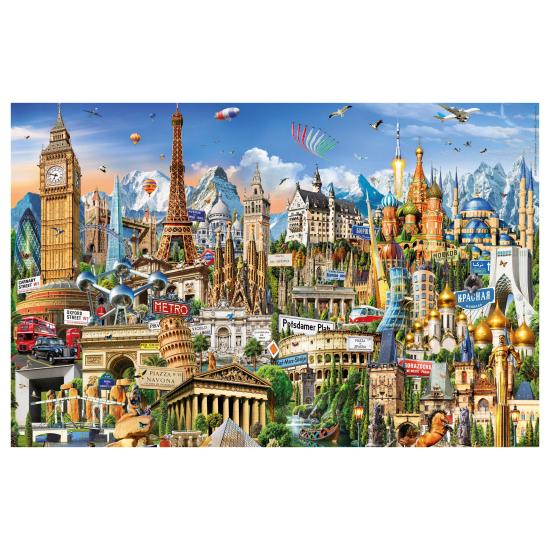 Puzzle Educa Símbolos da Europa (Peças em miniatura) 1000 peças Puzzle Educa Símbolos da Europa (Peças em miniatura) 1000 peças