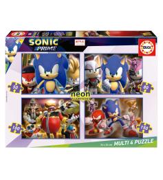 Puzzle Educa Sonic Neon Multi Progressivo 50+80+100+150