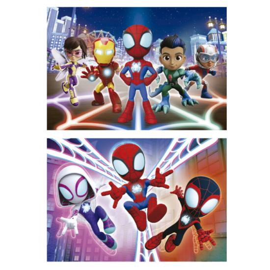Puzzle Educa Spidey and Amazing Friends de 2x16 Pçs Madeira