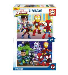 Puzzle Educa Spidey and Friends de 2 x 48 peças