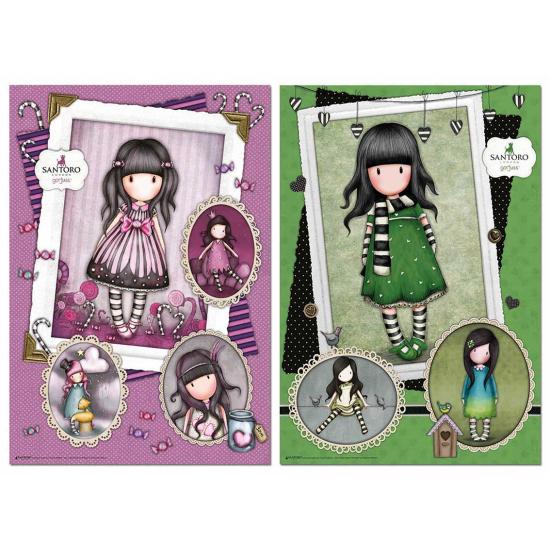 Puzzle Educa Gorjuss, Açúcar Spice + Lenço 2 x 500 peças