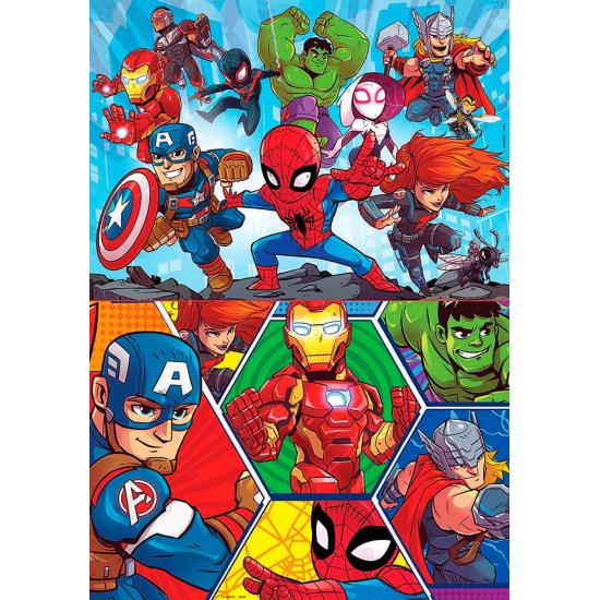 Puzzle Educa Super Hero Adventures 2 x 20 peças