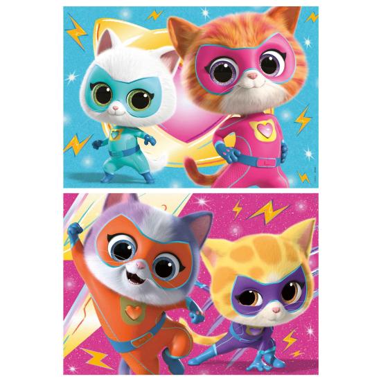 Puzzle Educa Super Kitties 2 x 20 Peças