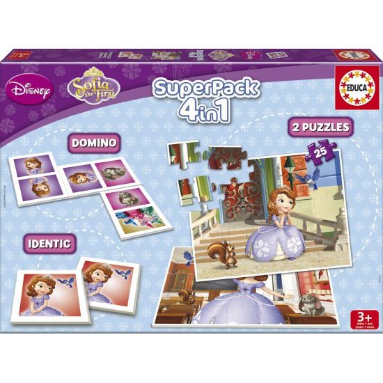 Puzzle Educa SuperPack Princesa Sofia 2 x 25 peças Puzzle Educa SuperPack Princesa Sofia 2 x 25 peças