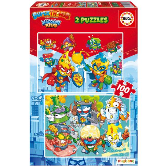 Educa Superthings Puzzle 2 x 100 peças