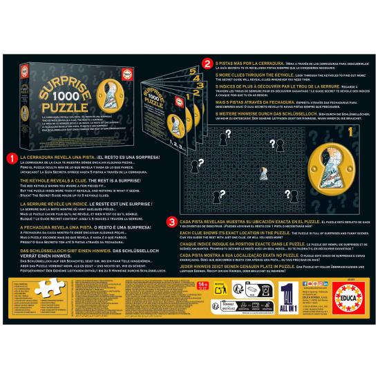 Puzzle Educa Surprise Antique Xmas 1000 Peças Puzzle Educa Surprise Antique Xmas 1000 Peças
