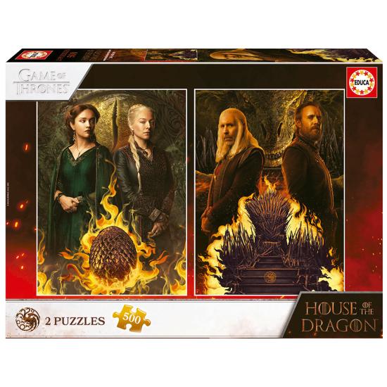 Puzzle Educa The House of the Dragon 2 x 500 peças
