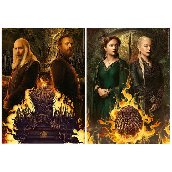 Puzzle Educa The House of the Dragon 2 x 500 peças