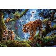 Puzzle Educa Tigres na Árvore de 1000 Peças
