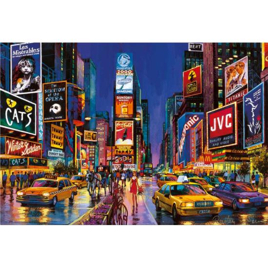 Puzzle Educa Times Square, Nova York (Neon) de 1000 peças