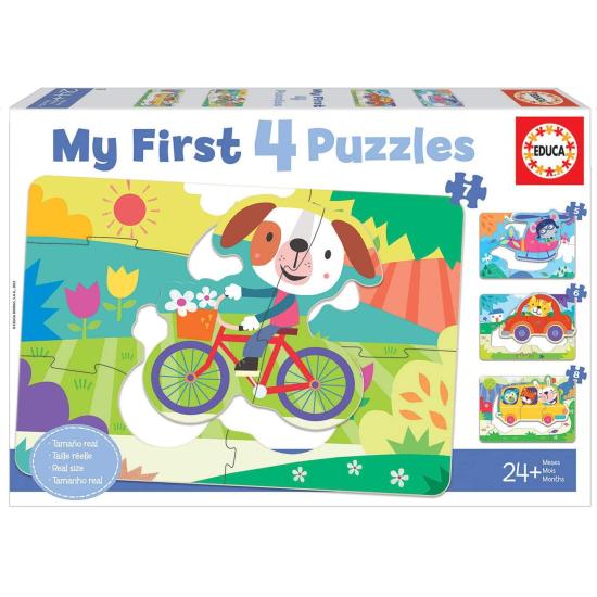 Puzzle progressivo Educa Vehicles 5+6+7+8 peças
