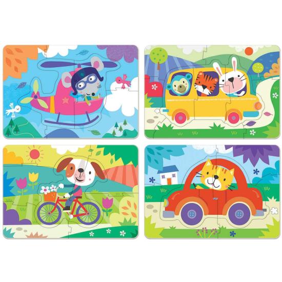 Puzzle progressivo Educa Vehicles 5+6+7+8 peças