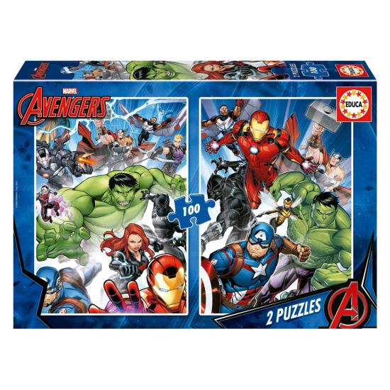 Puzzle Educa Avengers de 2 x 100 peças
